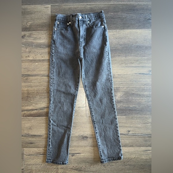 Madewell Perfect Vintage Jeans Sz 25 Charcoal Gray - Picture 1 of 12